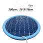 Pool Summer Outdoor Water Toys Fun Backyard Fountain Play Mat Non-Slip Splash Pad For Kids And Pet Dog