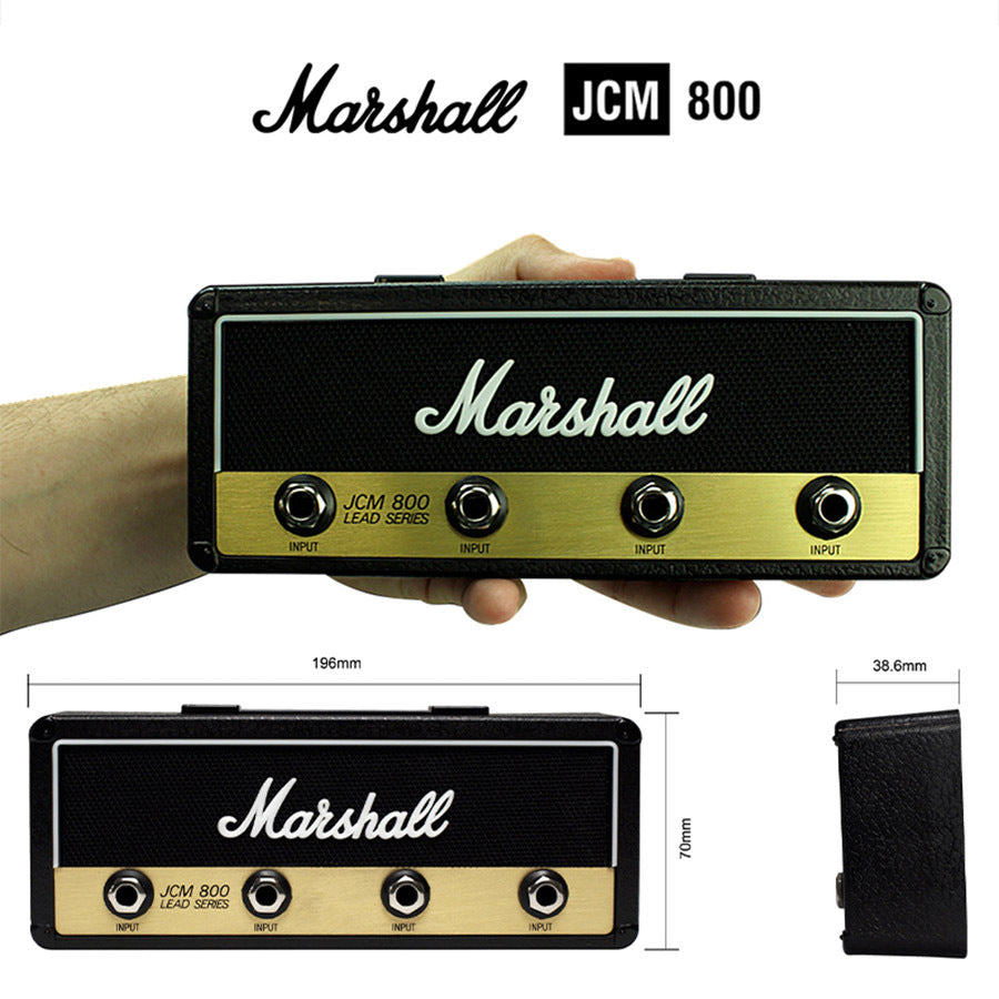 Marshall Key Holder,Wall Mounting Guitar Amp Key Hooks For Musician Lovers, JCM800 Keychain Including 4 Pieces Key Ring.