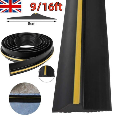 9-16ft Garage Door Floor Threshold Weather Heavy Duty Rubber Draught Excluder