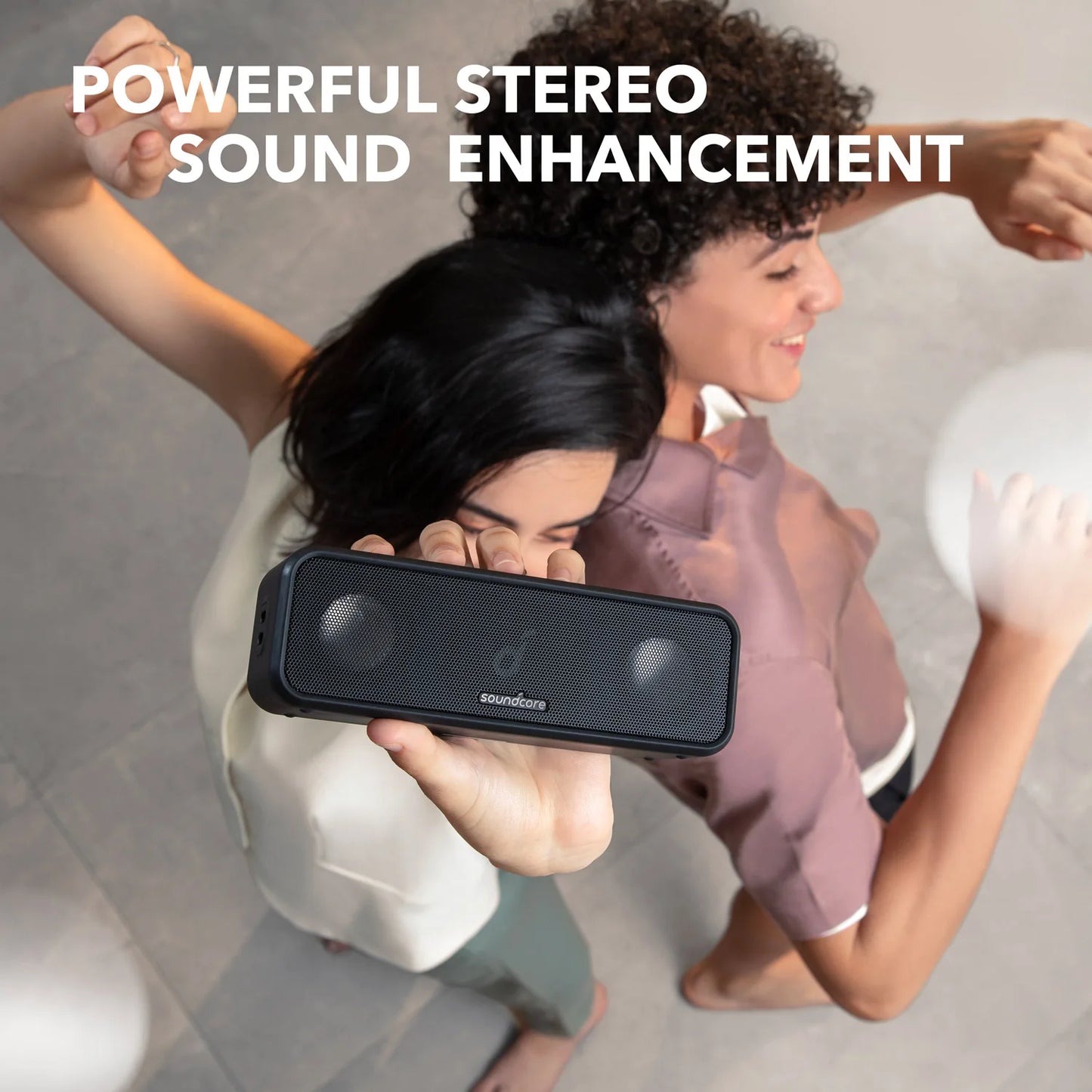 Anker Soundcore 3 Bluetooth Speaker with Stereo Sound, Pure Titanium Diaphragm Drivers, PartyCast Technology, BassUp, 24H Playtime