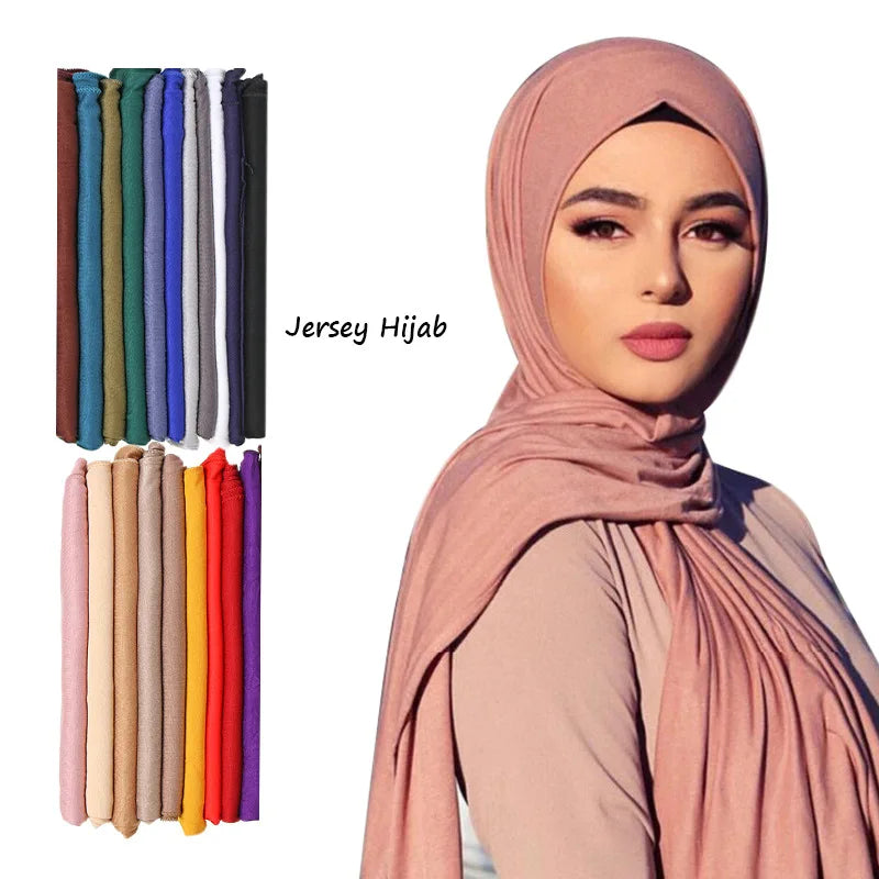 Cotton Jersey Hijab Scarf 170x60cm