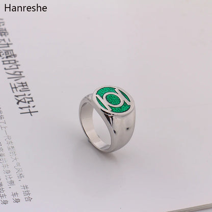 Dc Comics Super Hero Ring Green Lantern Rings For Movie Trendy Enamel Power Ring