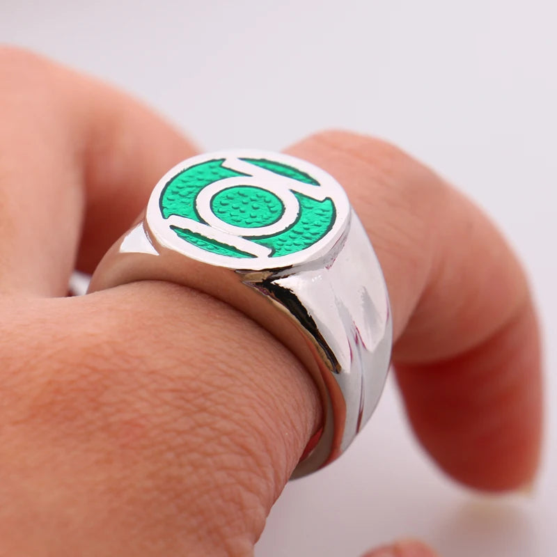 Dc Comics Super Hero Ring Green Lantern Rings For Movie Trendy Enamel Power Ring