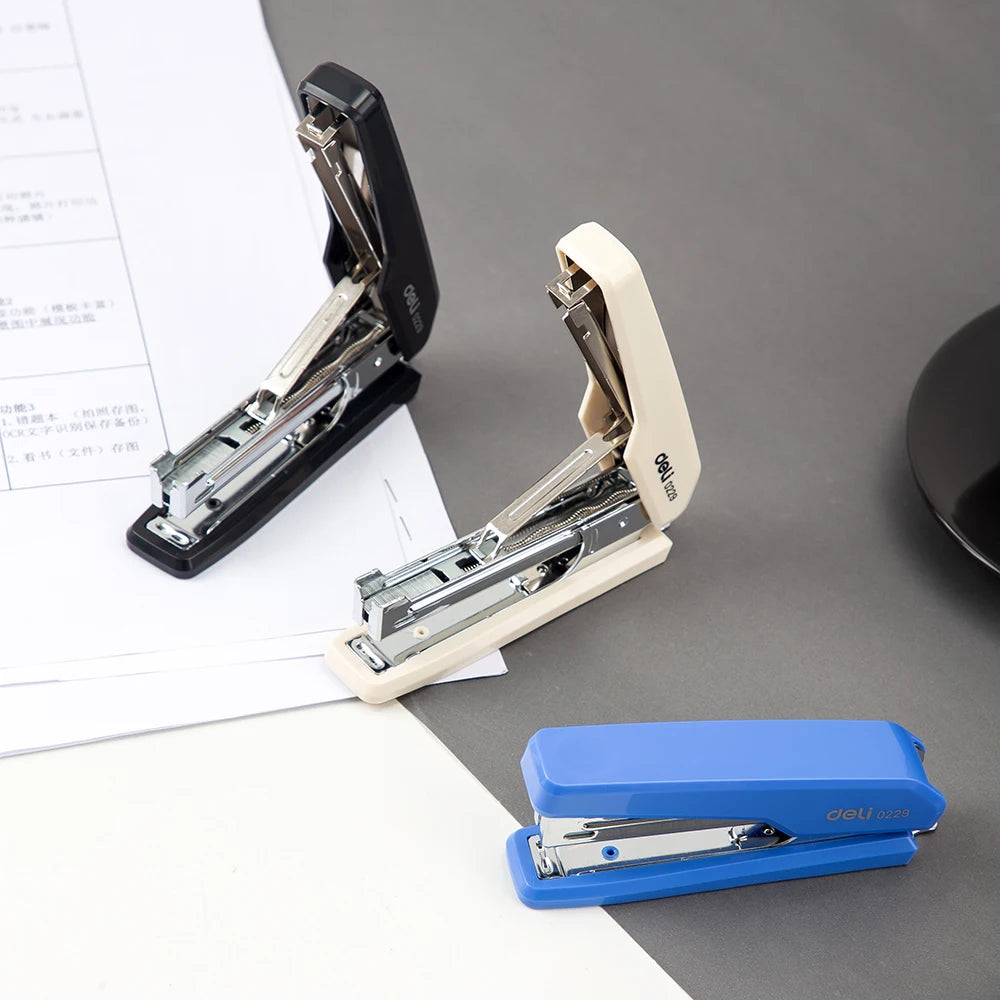 DELI Stapler 10 # Durable Stapling Machine Metal Structure Paper Binding Tools Office Supplies