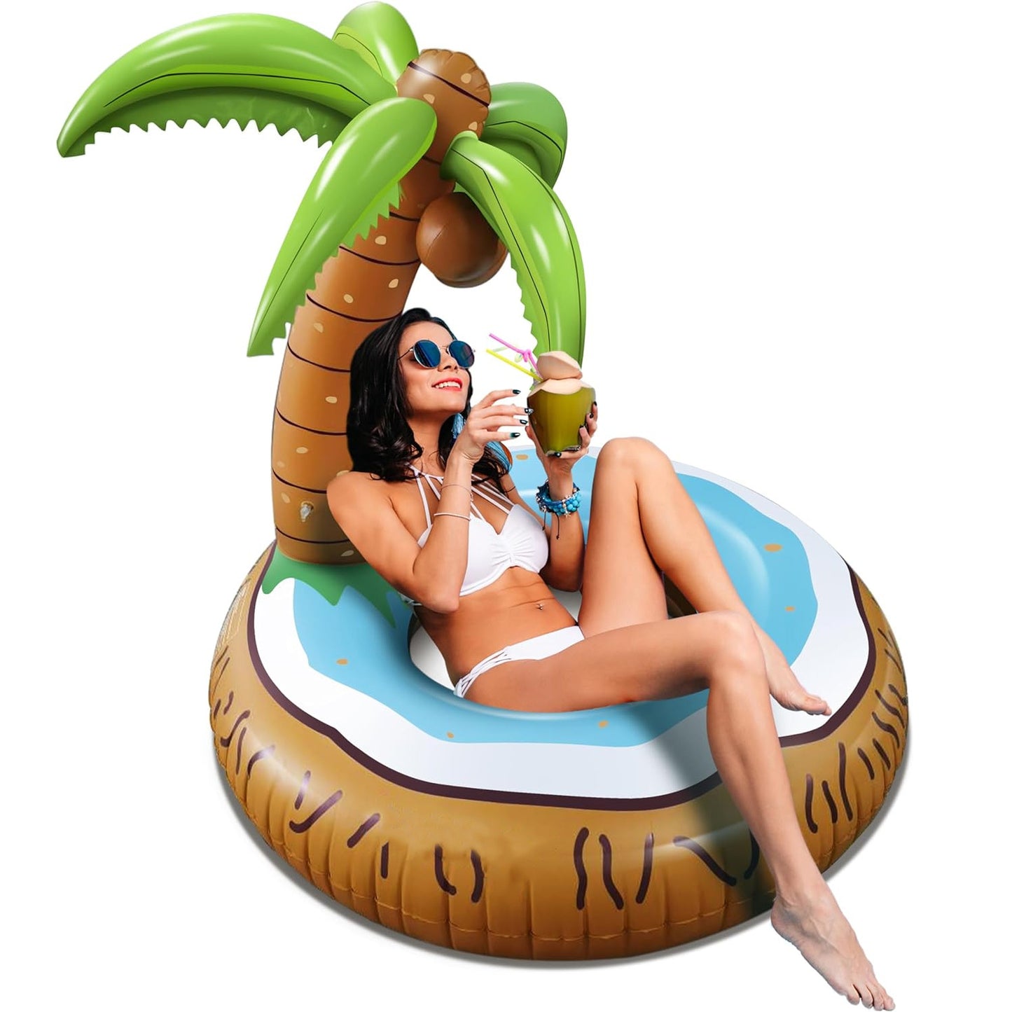 Coconut Tree Inflatable Backrest Recliner