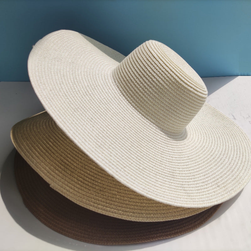 Big Brim Straw Hat Women's Sun-proof Beach Dome