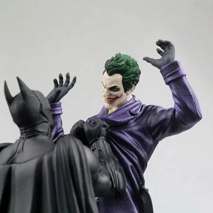 DC Batman VS Joker Action Figure Arkham Comic Anime Bruce Wayne Joker Figure With Base Big Statue Collection Model