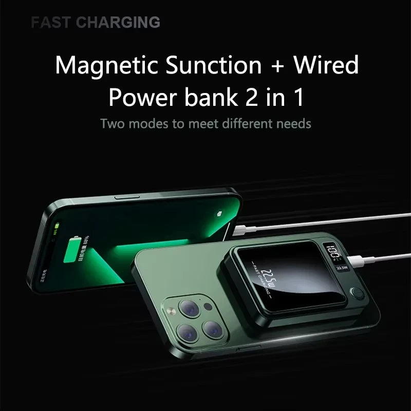 Xiaomi Mijia Magnetic Wireless 30000mAh Power Bank Fast Charger For Magsafe Portable Auxiliary Battery Pack For Iphone