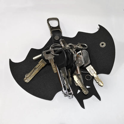 KeyChain Leather Batman Gifts and Women Car Key Fob Case,pop Keys Ring Cover Holder for Stocking Stuffers for Men