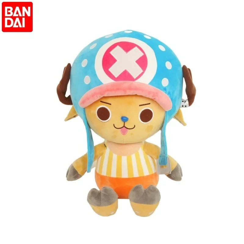 Bandai One Piece Plush Doll Zoro Luffy Chopper Cute 25cm Stuffed Toys Anime