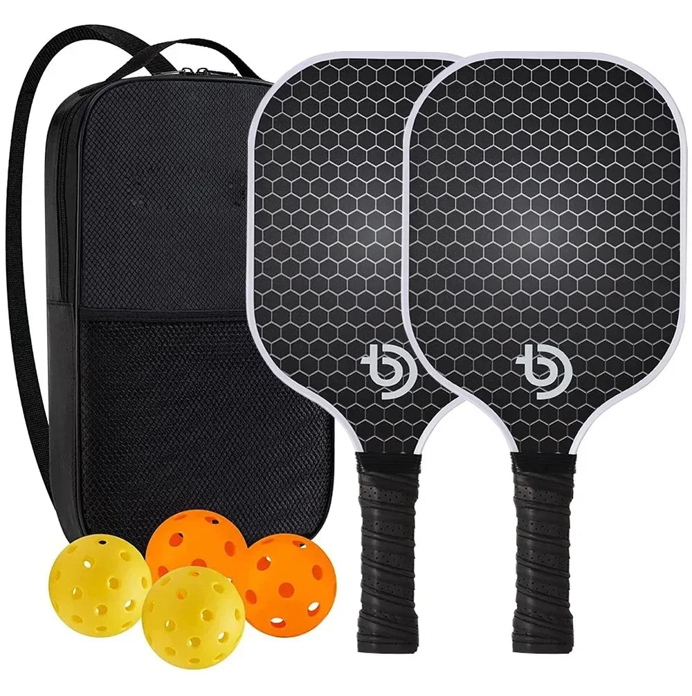 Pickleball Paddles Set-Graphite Carbon Fiber Usapa Approved Lightweight Racquets Set Indoor and Outdoor Exercise For All Ages