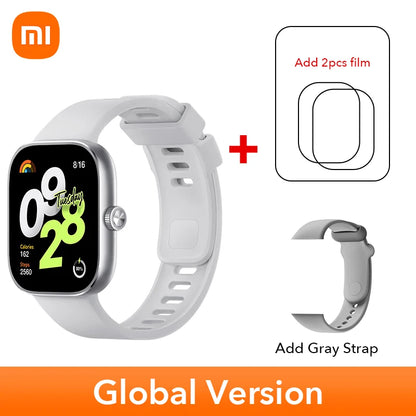 Global Version Xiaomi Redmi Watch 4 Smart Watch 1.97'' AMOLED Blood Oxygen Heart Rate Monitor Support Bluetooth Phone Call