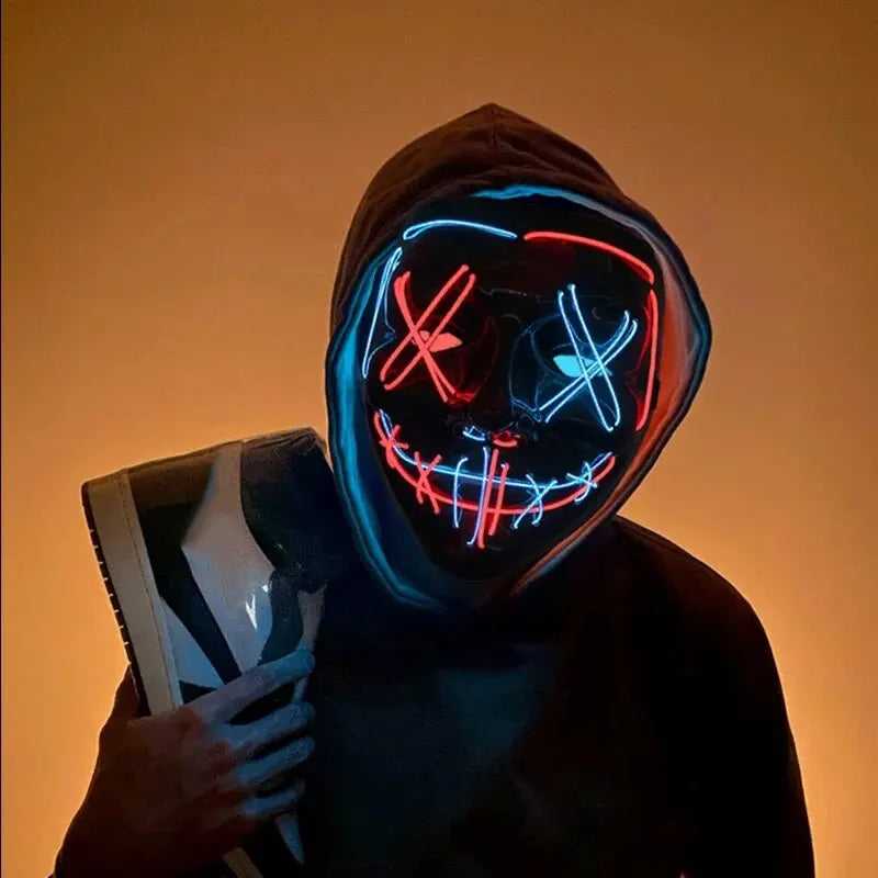 Halloween Glowing Masks Horror LED Dual Color