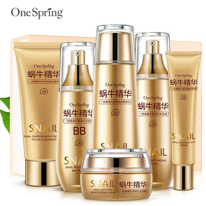 6pcs Snail Collagen Skin Care Sets Moisturizing Facial Set Skincare