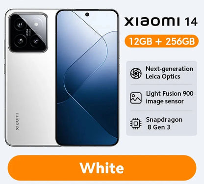 Xiaomi 14 Global Version 256GB 512GB 120Hz 6.36" AMOLED Display Snapdragon 8 Gen 3 Smartphone 50MP Leica Camera 90W HyperCharge