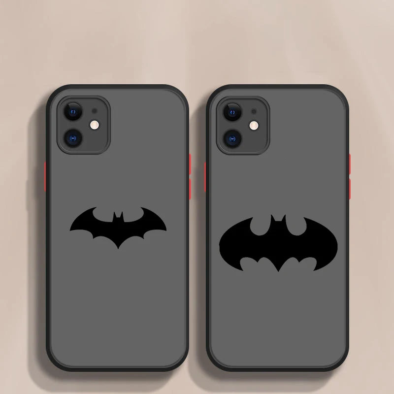 DC Batman Phonecase For Apple iPhone 14 13 12 11 Mini XS XR X 8 7 6S 6 Pro Max Plus Frosted Translucent Phone Case