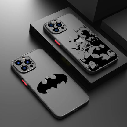 DC Batman Phonecase For Apple iPhone 14 13 12 11 Mini XS XR X 8 7 6S 6 Pro Max Plus Frosted Translucent Phone Case