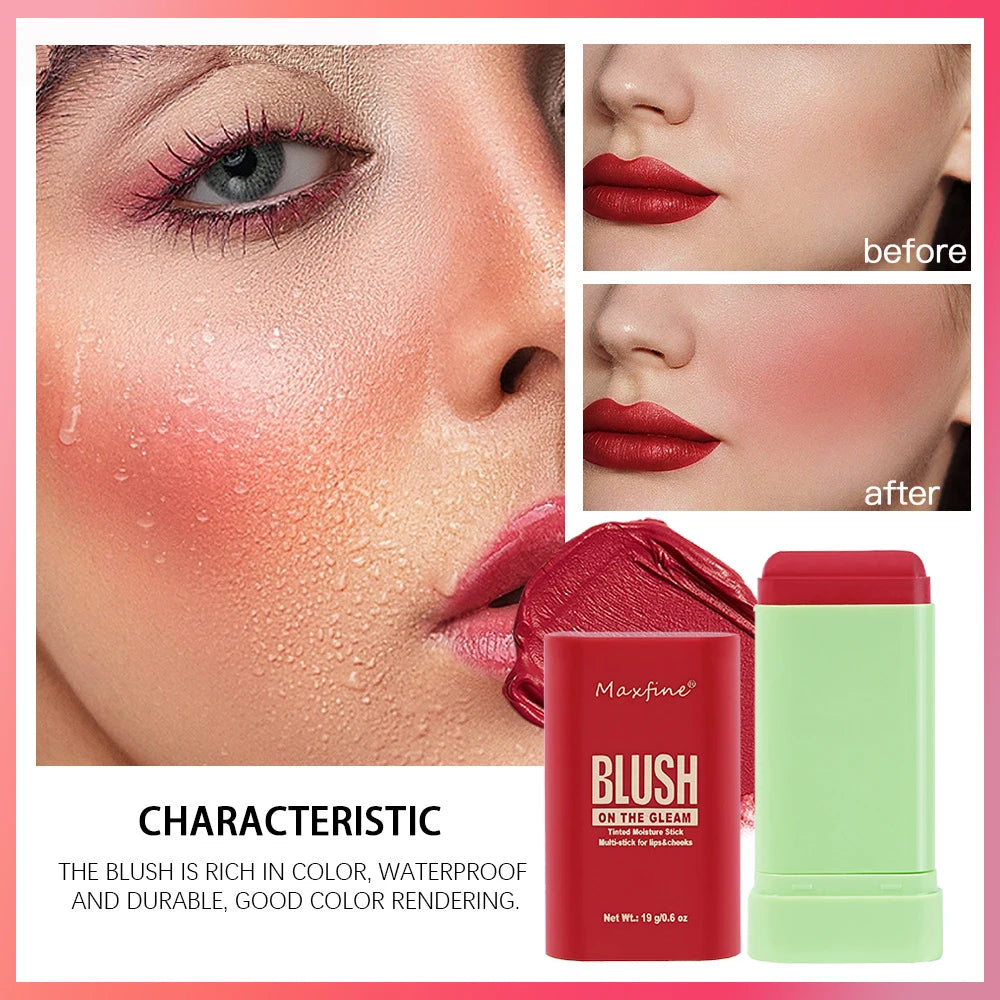 3PCS/SET Multi Functional Blush Stick Waterproof Long Lasting Easy Color Delicate Moisture