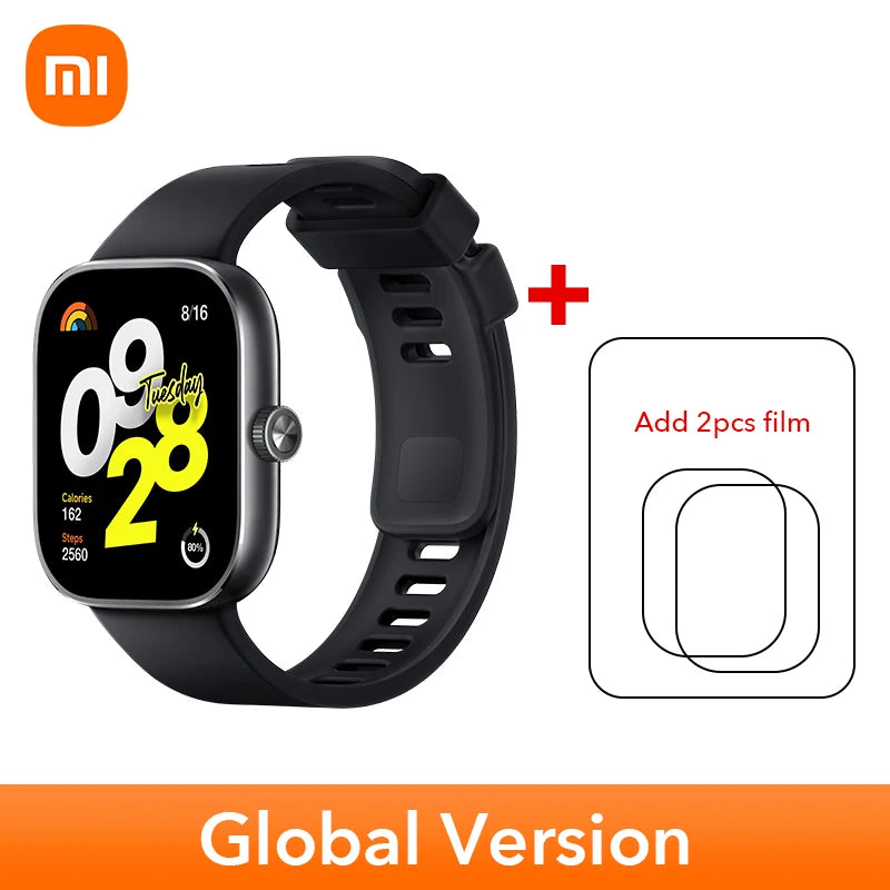 Global Version Xiaomi Redmi Watch 4 Smart Watch 1.97'' AMOLED Blood Oxygen Heart Rate Monitor Support Bluetooth Phone Call