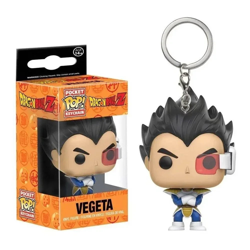 POP Keychain Dragon Ball Z GOKU VEGETA PICCOLO PERFECT CELL GOHAN Vinyl Action Figures Toys