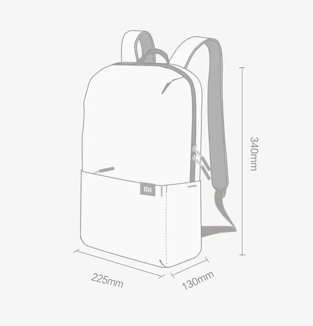 Original Xiaomi Mi Backpack 10L Waterproof Colorful Daily Leisure Urban Unisex Sports Travel Backpack For Men Women School Bag