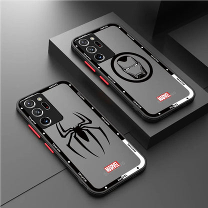 Marvel Phone Case for Samsung Galaxy S22 S24 Ultra S23 S21 Note 20 Ultra Note 10 Plus 8 9 Matte Cover Shockproof