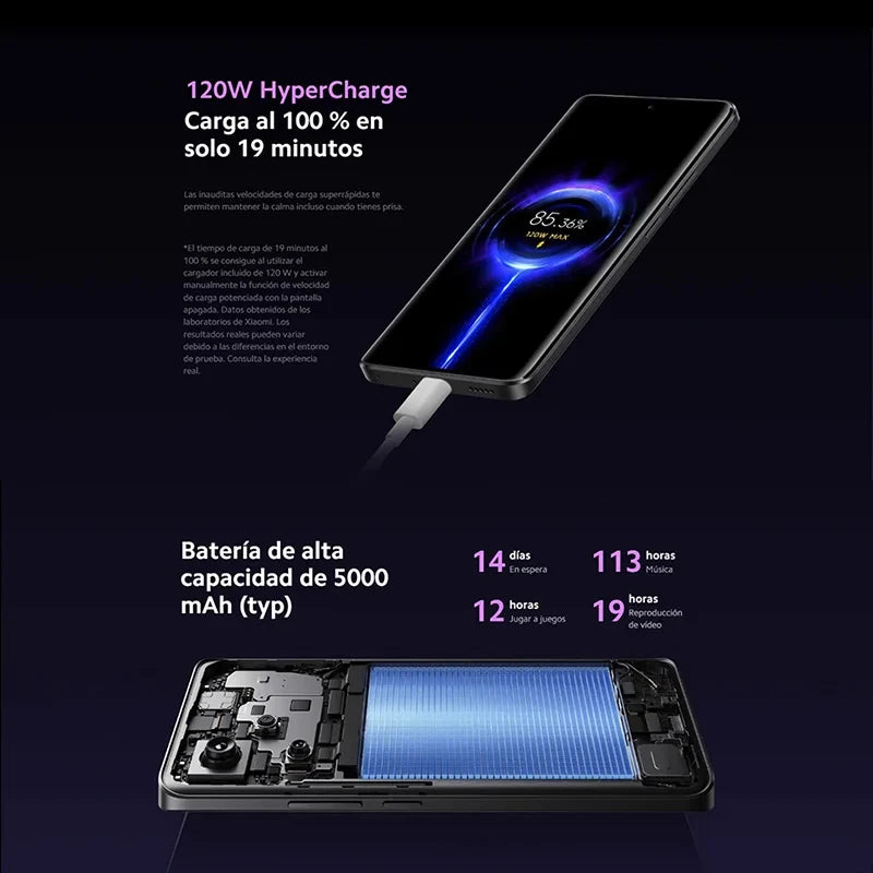 Xiaomi Redmi Note 13 Pro Plus 5G Global Version 256GB/512GB MediaTek Dimensity 7200-Ultra 6.67'' 3D-Curved 1.5K 120Hz Display