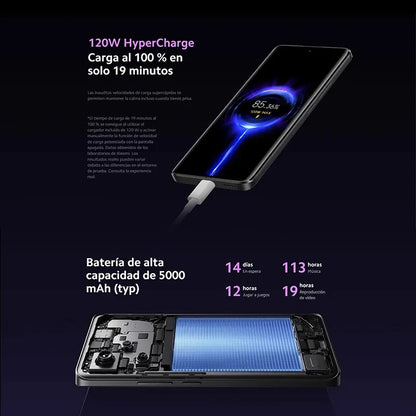 Xiaomi Redmi Note 13 Pro Plus 5G Global Version 256GB/512GB MediaTek Dimensity 7200-Ultra 6.67'' 3D-Curved 1.5K 120Hz Display