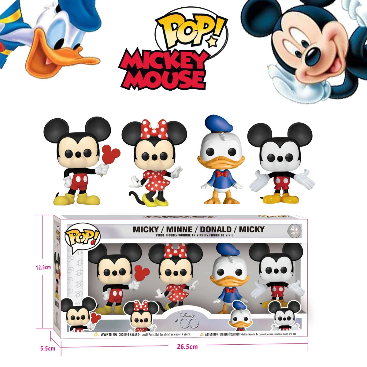 Funko POP  Mickey Mouse/Pokemon/Spiderman Cute cartoon Anime Figure Toy