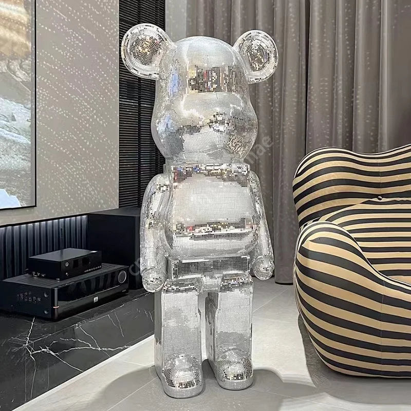 Big Bear Statue Interior Home Decor Accessories Cartoon Nordic Living Room Decor Modern Art Statue