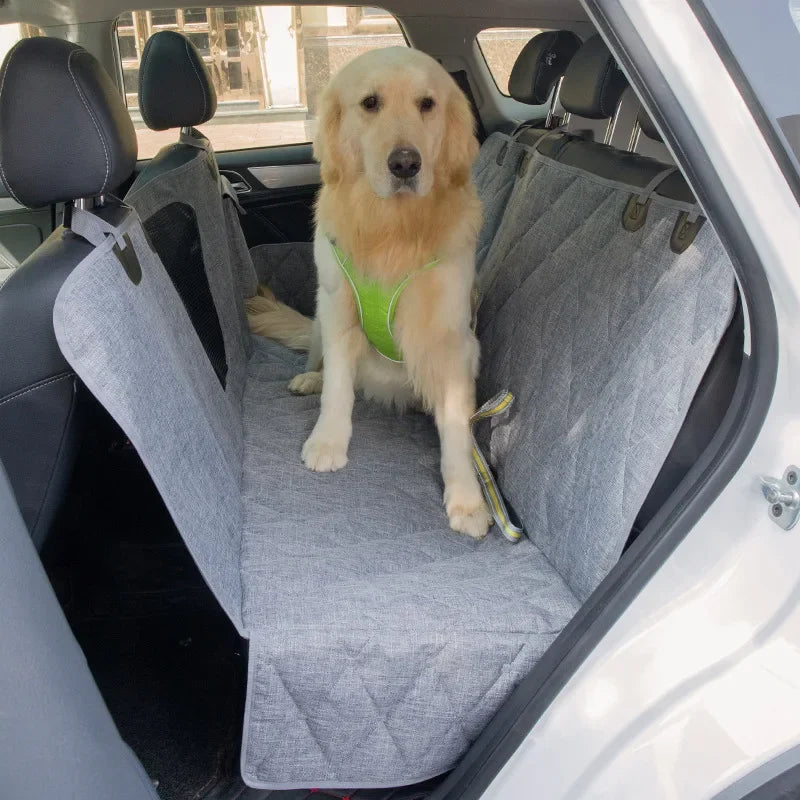 SAVVYPET Dog Car Seat Cover Waterproof Pet Car Seat Back Row Dog Pad Hammock Vehicle Rear Cover Cushion for Dogs Safety Pad