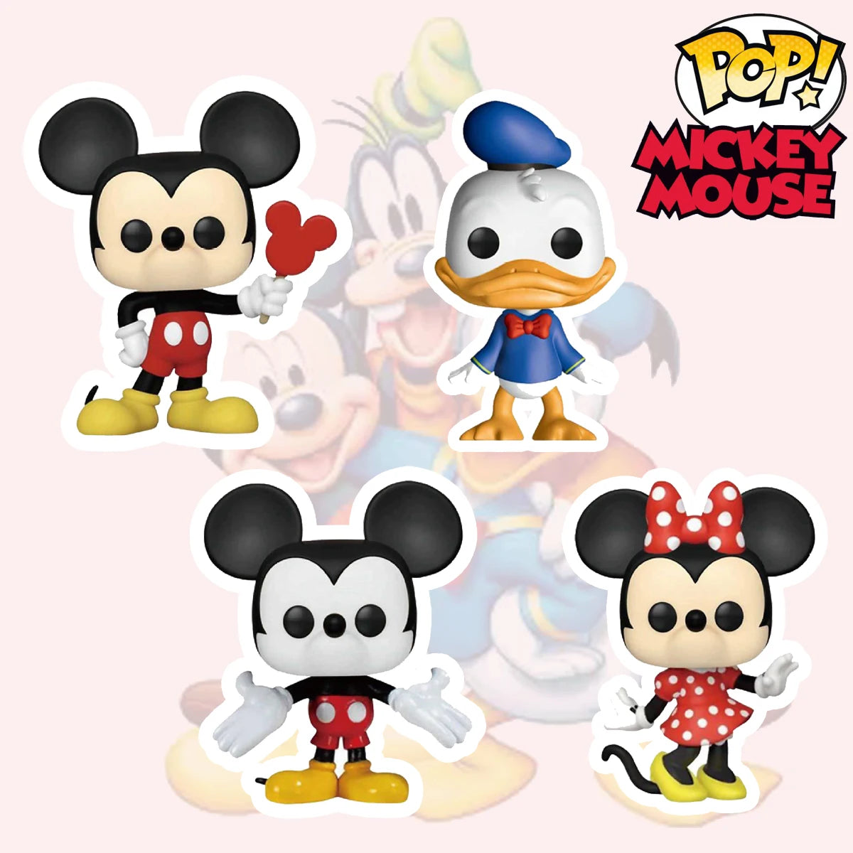 Funko POP  Mickey Mouse/Pokemon/Spiderman Cute cartoon Anime Figure Toy