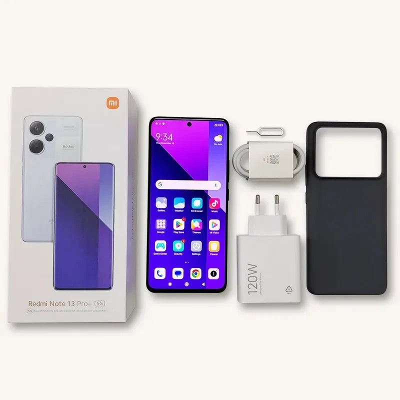 Xiaomi Redmi Note 13 Pro Plus 5G Global Version 256GB/512GB MediaTek Dimensity 7200-Ultra 6.67'' 3D-Curved 1.5K 120Hz Display