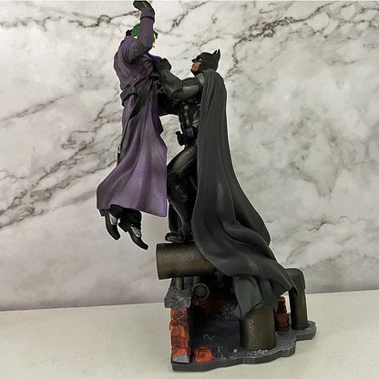 DC Batman VS Joker Action Figure Arkham Comic Anime Bruce Wayne Joker Figure With Base Big Statue Collection Model