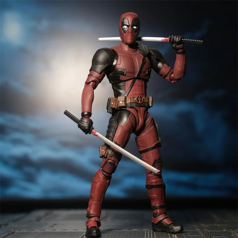 Deadpool Bandai Action Figure Joint Movable New Mutants Wilson Comics Wade SHF Model Movie Toys