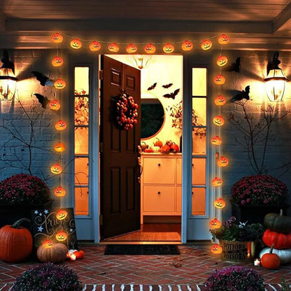 1.5M/3M LED Pumpkin Light String Halloween Decoration