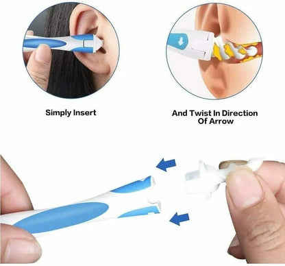 Healthy  Spiral Ear Cleaner Silicon Spoon Set Soft for Personal Wax Remover Cleaning Beauty Health Care Scoop Tools