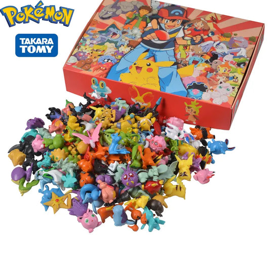 144 pcs Pokemon Figure Toys Anime Pikachu Action Figure Model Ornamental Decoration Collect Toys