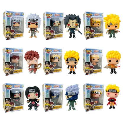 Funko POP Naruto Figure Toys Uchiha Sasuke Gaara Namikaze Minato Itachi Uzumaki Naruto Figure Ornaments Doll Model Toys