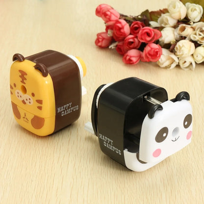 Animal Shaped Cartoon Panda Tiger Pencil Sharpener Kids School Sipplies Home Office Desktop