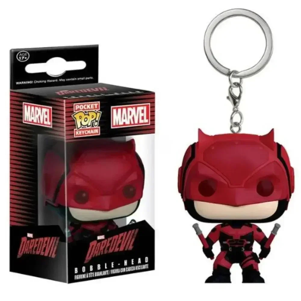 POP Keychain funko DC Wonder Woman Superman the Flash Aquaman Arrow Daredevil Cyborg Batman POP Action Figure Collection Toys