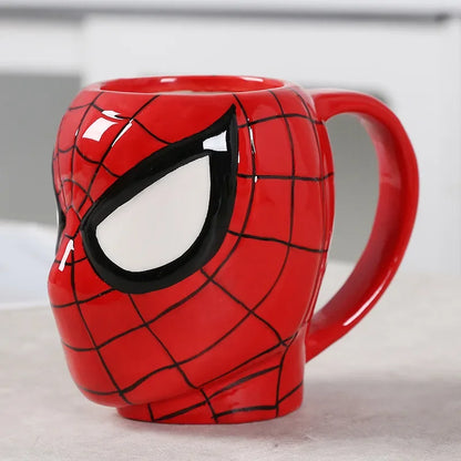 Avengers Creative  Ceramic Cup Spider Man Captain America Hulk Thor Iron Man Superman Cartoon Anime Mug Mug Coffee Milk Cup