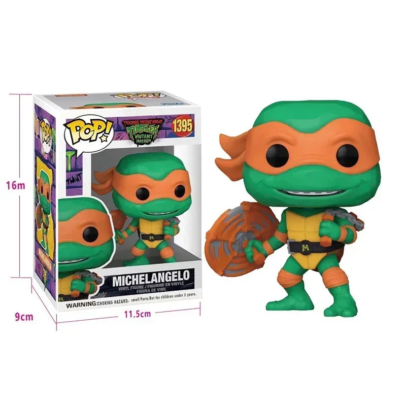 FUNKO POP Ninja Turtles Anime Figure Neca 1990 Film Version Edition Action Figurine Model