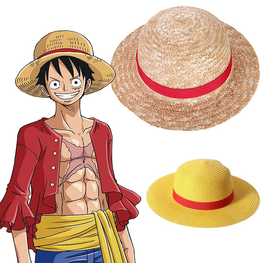 One Piece Straw Hat Anime Cosplay Prop Luffy Cap Role Play Stage Performance Accessories Adult Unisex Sunshade Hat