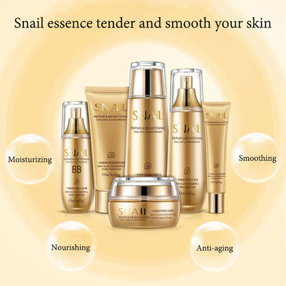 6pcs Snail Collagen Skin Care Sets Moisturizing Facial Set Skincare