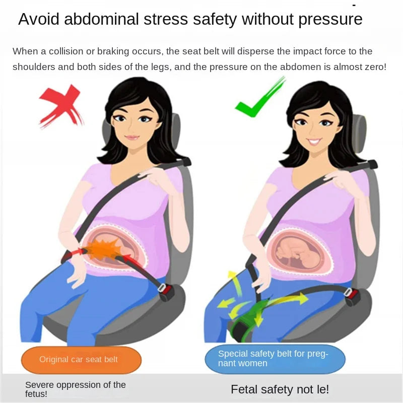 BABYGUARD Pregnancy Seat Belt, Car Co-pilot Anti-strangulation Belly Cover.