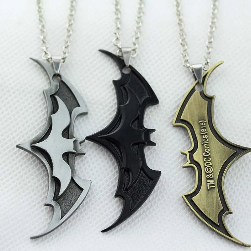 DC Batman Superman Pendants Necklace Keychain Toy Superheroes Movie Jewelry