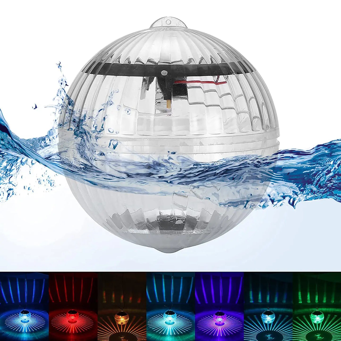 Outdoor Floating Underwater Ball Lamp Solar Powered Color Changing Swimming Pool Party Night Light For Yard Pond Garden Lamp NEW