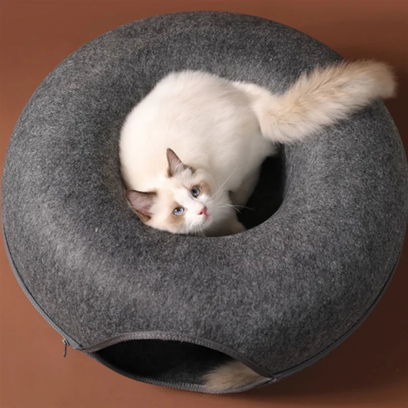 Donut Cat Bed Tunnel