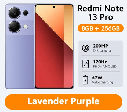 New Global Version Xiaomi Redmi Note 13 Pro 4G Smartphone MTK Helio G99-Ultra 6.67" AMOLED display 67W Turbo Charge with 5000mAh